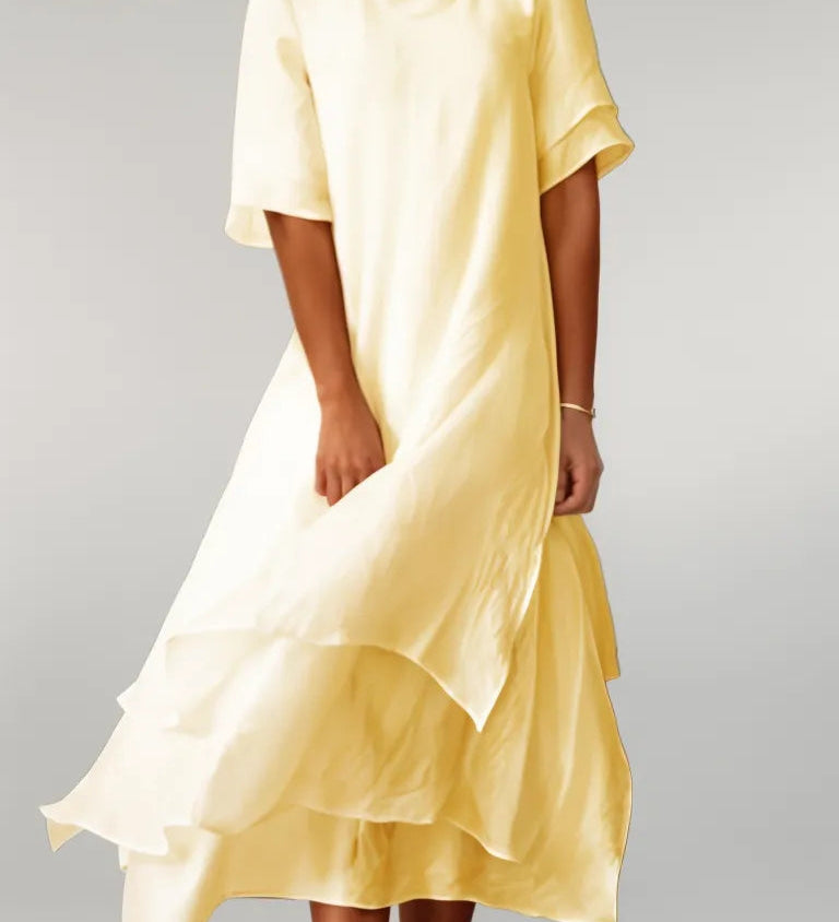 Magdalena – Elegantiška ilga medvilninė suknelė