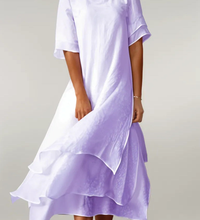 Magdalena – Elegantiška ilga medvilninė suknelė