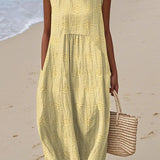 Julianna – Elegantiška medvilninė suknelė su kišenėmis