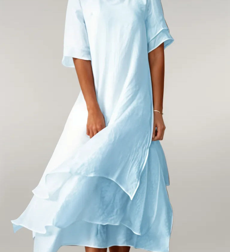 Magdalena – Elegantiška ilga medvilninė suknelė