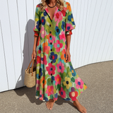 Talina – Elegantiška boho stiliaus liekninanti suknelė