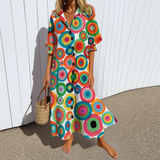 Talina – Elegantiška boho stiliaus liekninanti suknelė