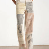 Eustachia – Džinsai su Plačiomis Kojomis ir Aukštu Juosmeniu