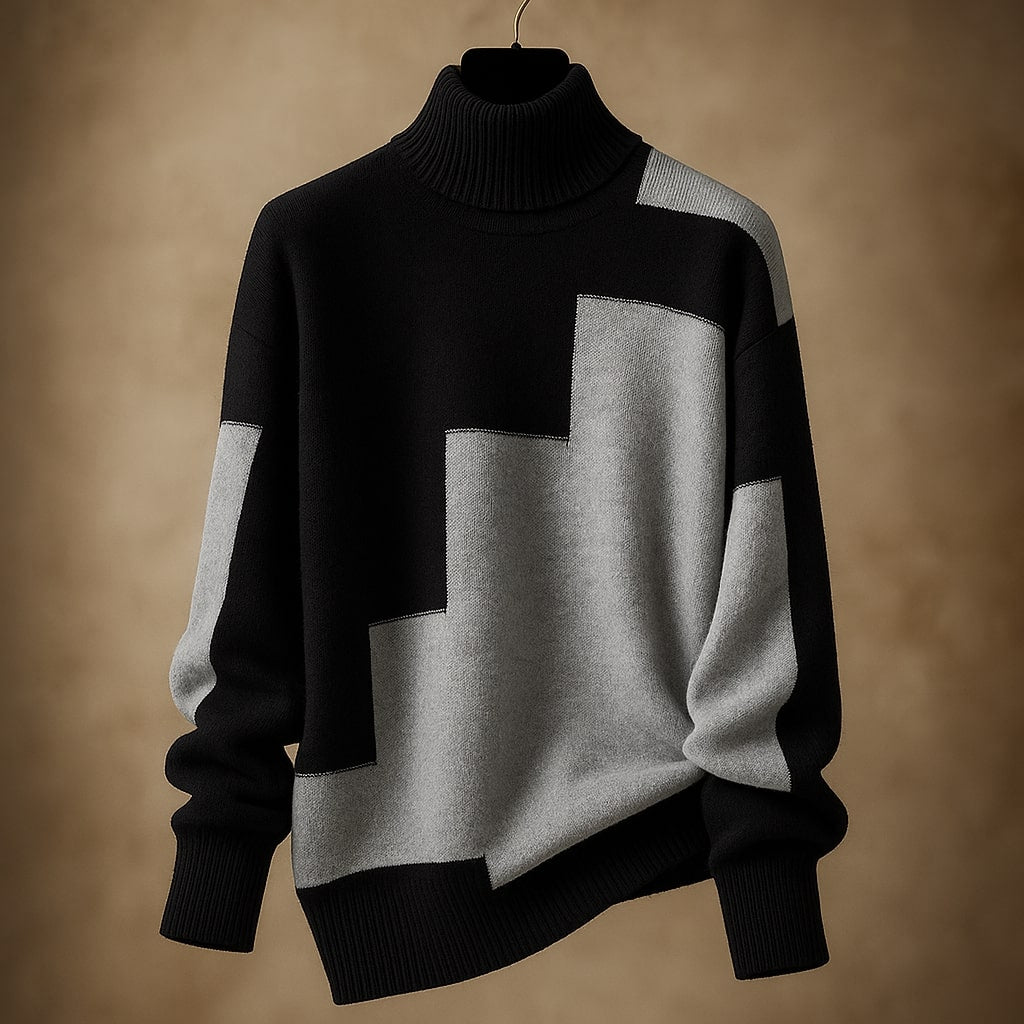 Alessia megztinis su golfo apykakle