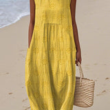 Julianna – Elegantiška medvilninė suknelė su kišenėmis