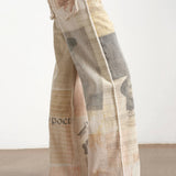 Eustachia – Džinsai su Plačiomis Kojomis ir Aukštu Juosmeniu