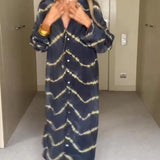 Žyvija – Ilga boho suknelė su V formos iškirpte