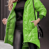 Elisa - Šiltas Paltas su Kapišonu