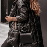 Elisa - Šiltas Paltas su Kapišonu