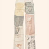 Eustachia – Džinsai su Plačiomis Kojomis ir Aukštu Juosmeniu