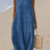 Julianna – Elegantiška medvilninė suknelė su kišenėmis