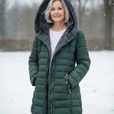 Elžbieta - Elegantiškas moteriškas paltas su išpuoselėtu apdailu