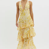 Filipa – Lengva midi suknelė su volanais