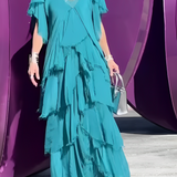 Bronislava – Lengva maksi suknelė su meniniu akcentu