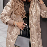 Elisa - Šiltas Paltas su Kapišonu