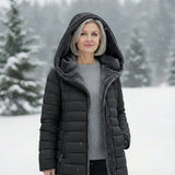 Elžbieta - Elegantiškas moteriškas paltas su išpuoselėtu apdailu