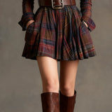 Maja - Elegantiška trumpa suknelė languota